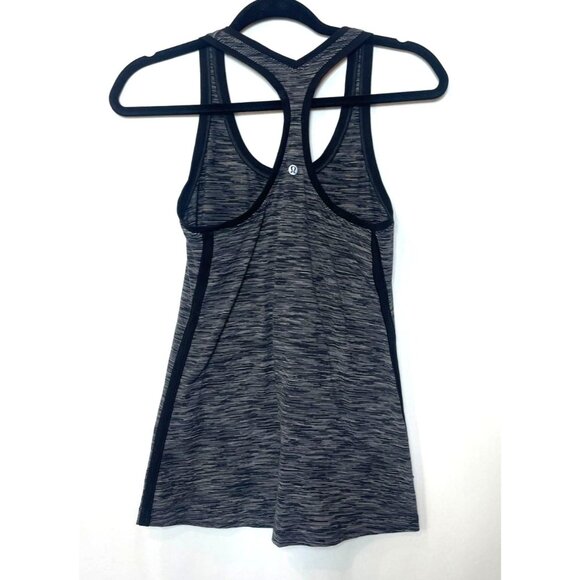 Lululemon Cool Racerback II Wee Are From Space Deep Coal Battleship Size 4 - Picture 7 of 10
